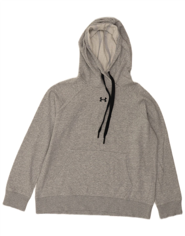 Under Armour Pull à capuche surdimensionné pour femme UK 10 Petit Gris Moucheté