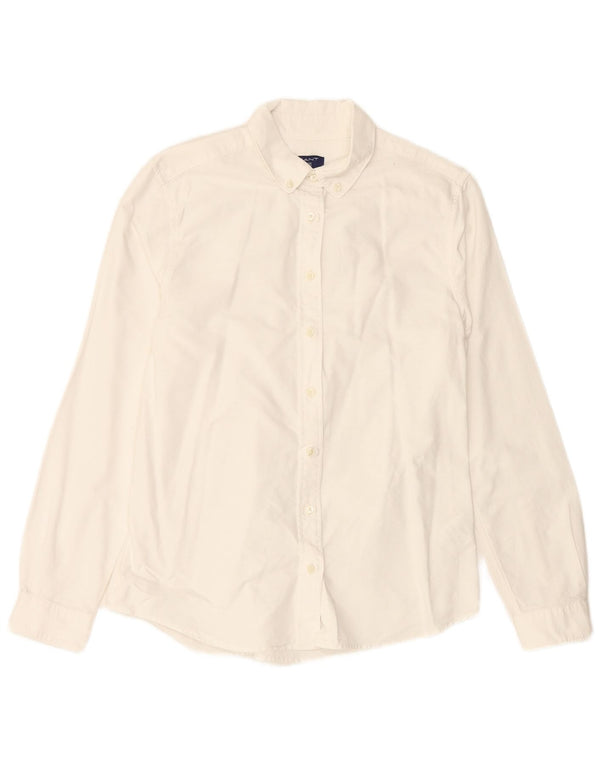 GANT Chemise Femme UK 12 Coton Blanc Moyen