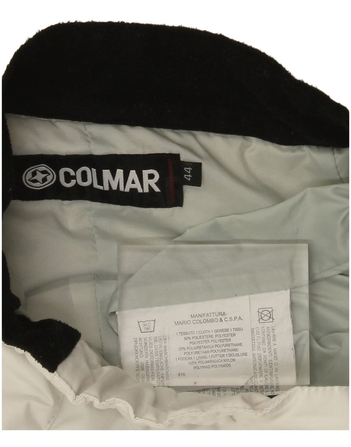 Colmar Pantalon de ski femme IT 44 Medium W28 L30 Blanc Polyester