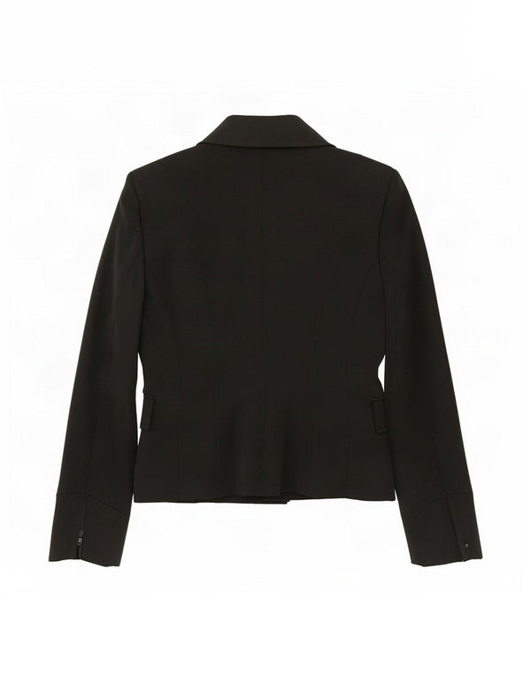 Mariella Rosati Veste blazer à 2 boutons pour femme UK 10 Petit Noir Polyester