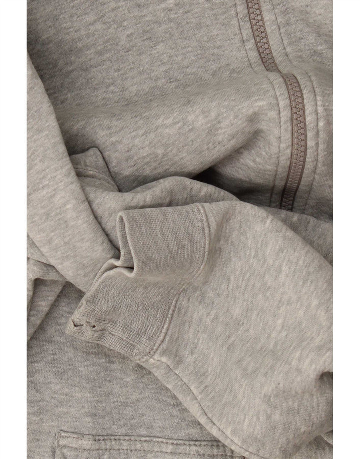 Nike Pull à capuche zippé en coton gris moyen pour homme
