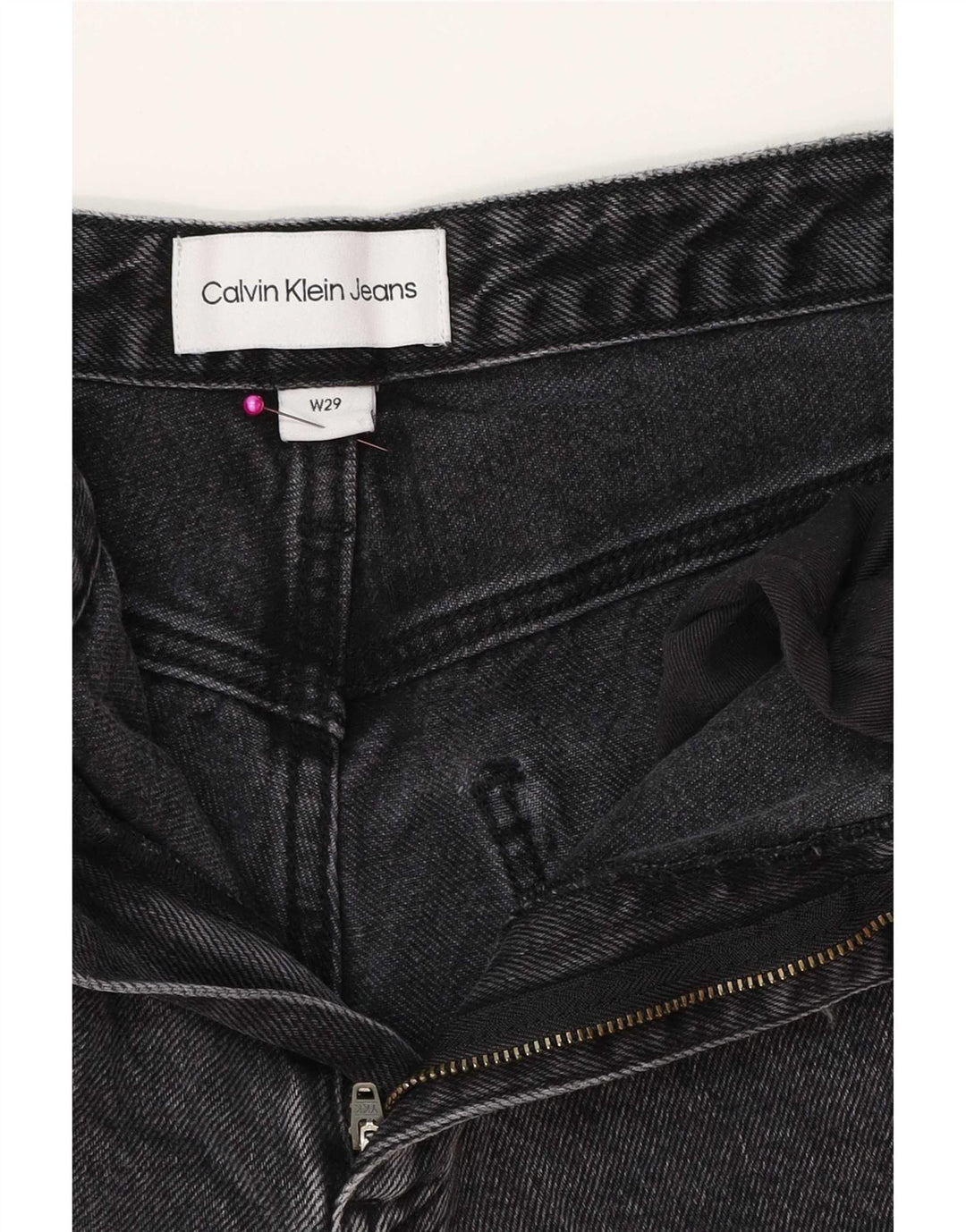 Calvin Klein Jean droit femme W29 L31 gris