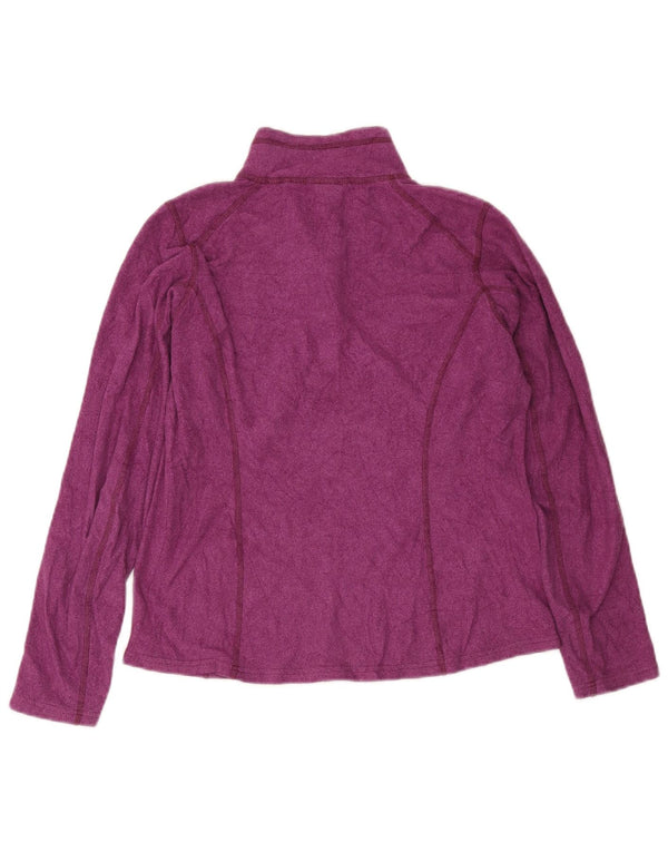 The North Face Pull polaire à col zippé pour femme UK 14 Violet moyen Polyester