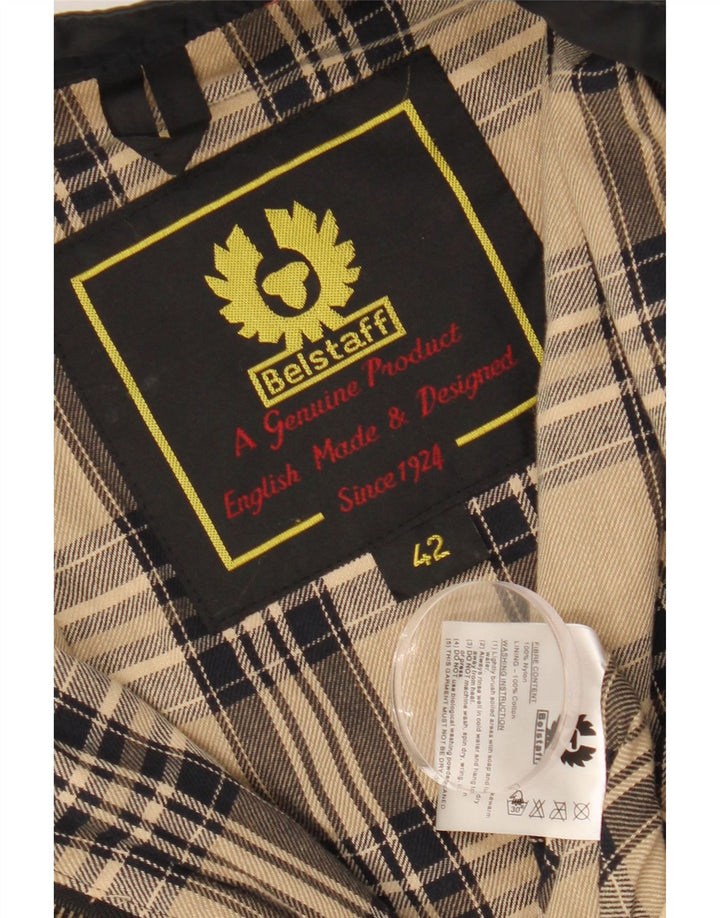 Belstaff Veste Racer Femme IT 42 Nylon Bleu Marine Moyen