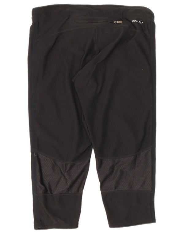 Nike Legging Capri Femme UK 8 Petit Polyester à Pois Noir