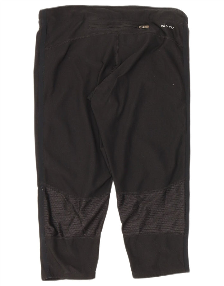 Nike Legging Capri Femme UK 8 Petit Polyester à Pois Noir