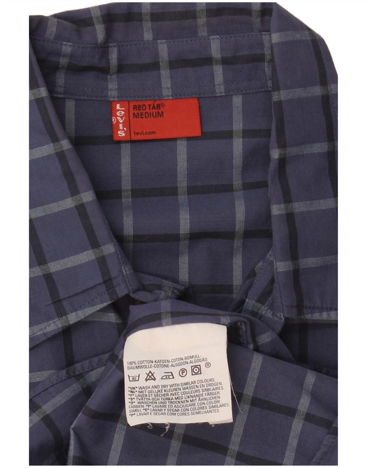 Levi's Chemise Homme Bleu Marine Moyen Carreaux Coton
