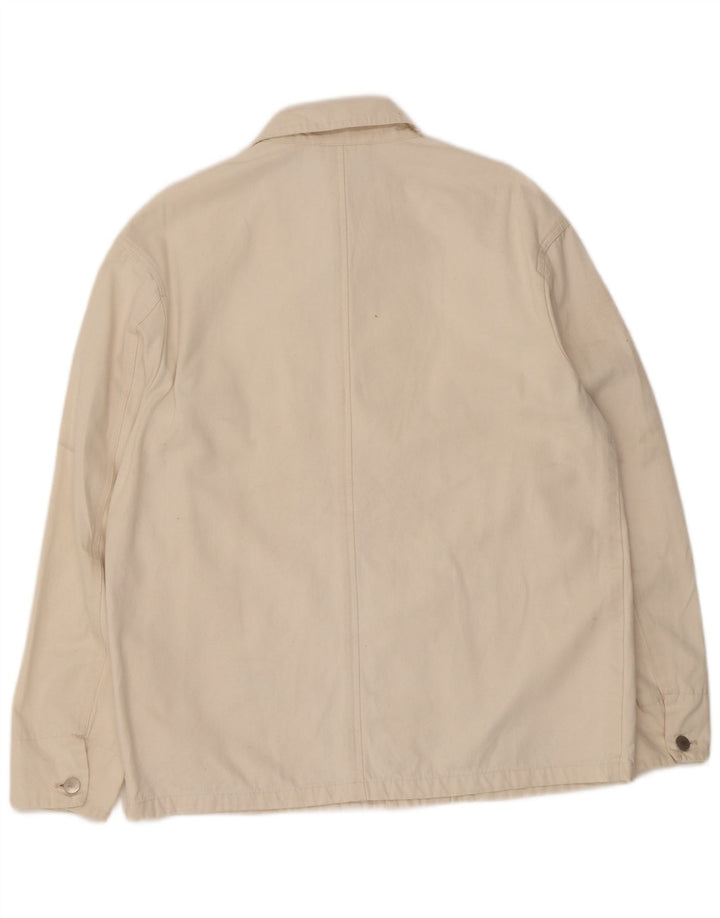 Zara Veste utilitaire pour homme UK 40 Grand coton beige