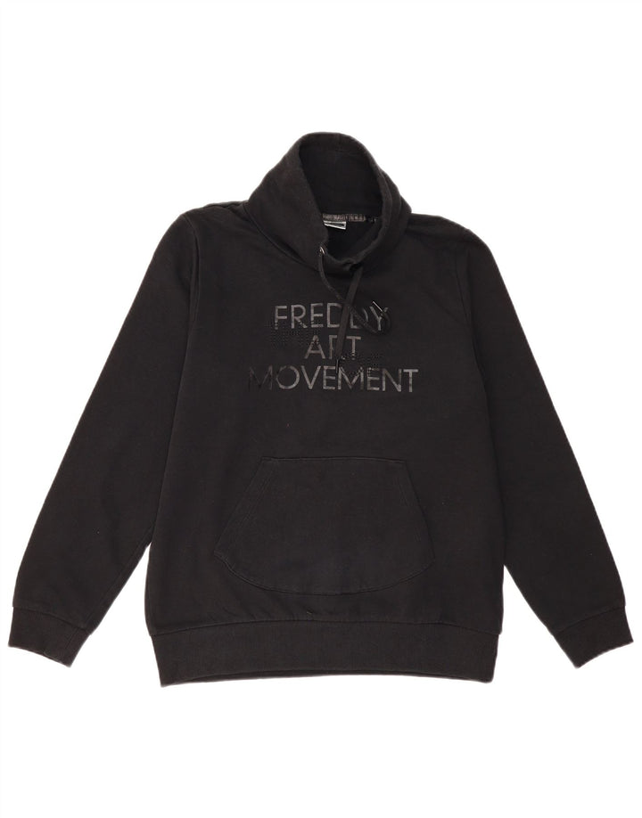 Freddy Sweat-shirt graphique pour femme UK 44 en coton noir moyen
