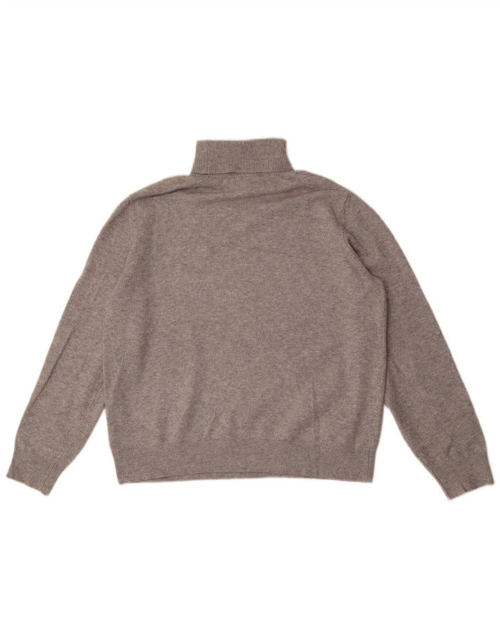 Marks & Spencer Pull Col Roulé Homme Gris Moyen Polyester