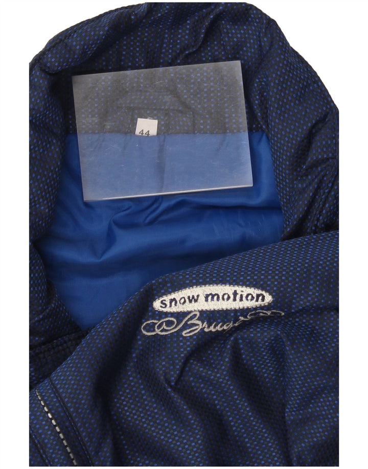Brugi Veste de ski sans manches pour homme UK 44 2XL Bleu marine à carreaux hiver