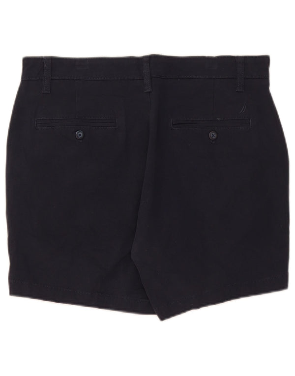 Nautica Short chino coupe classique pour homme W32 en coton bleu marine moyen