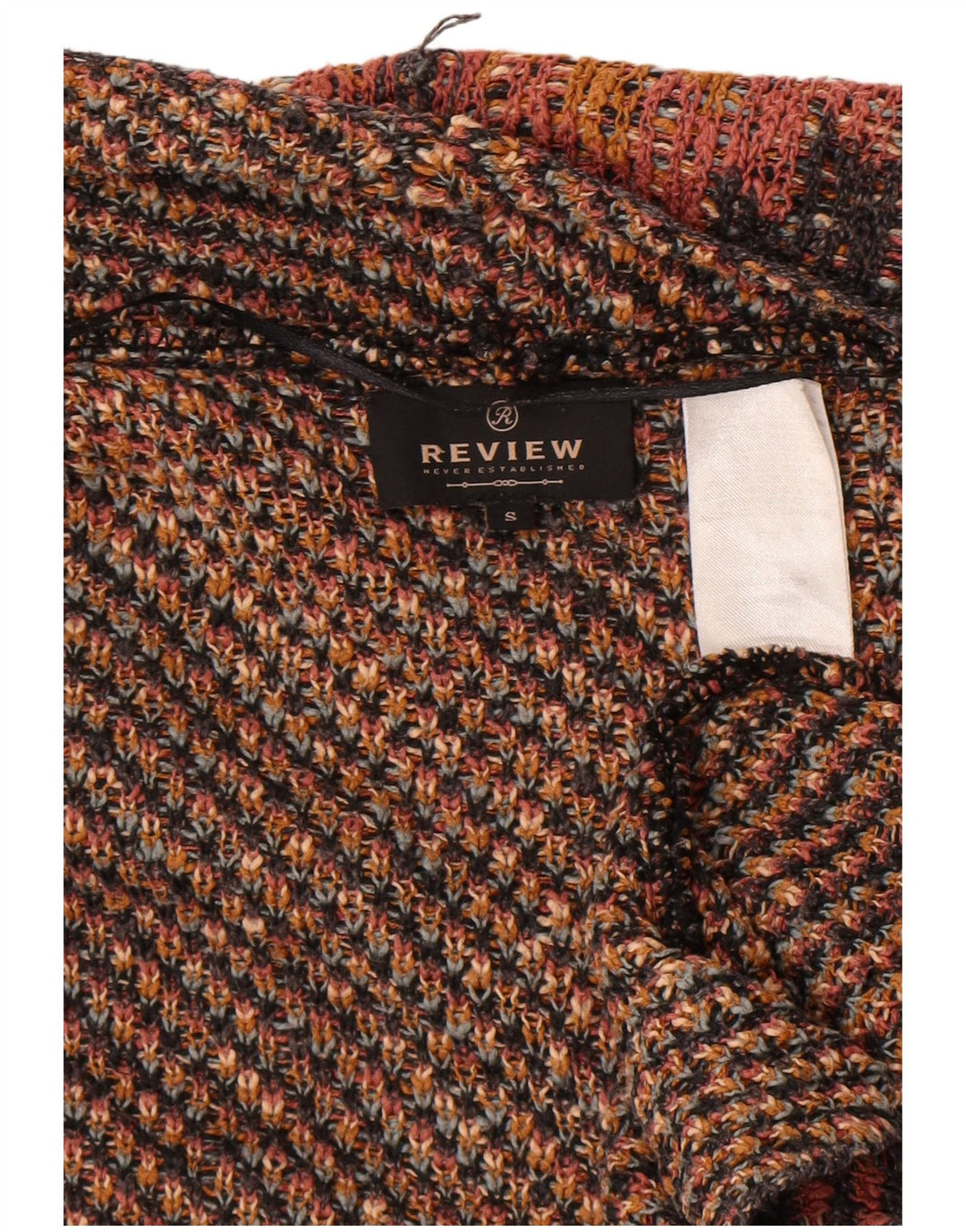 Évaluer Pull Cardigan Asymétrique Femme UK 10 Petit Aztèque Multicolore