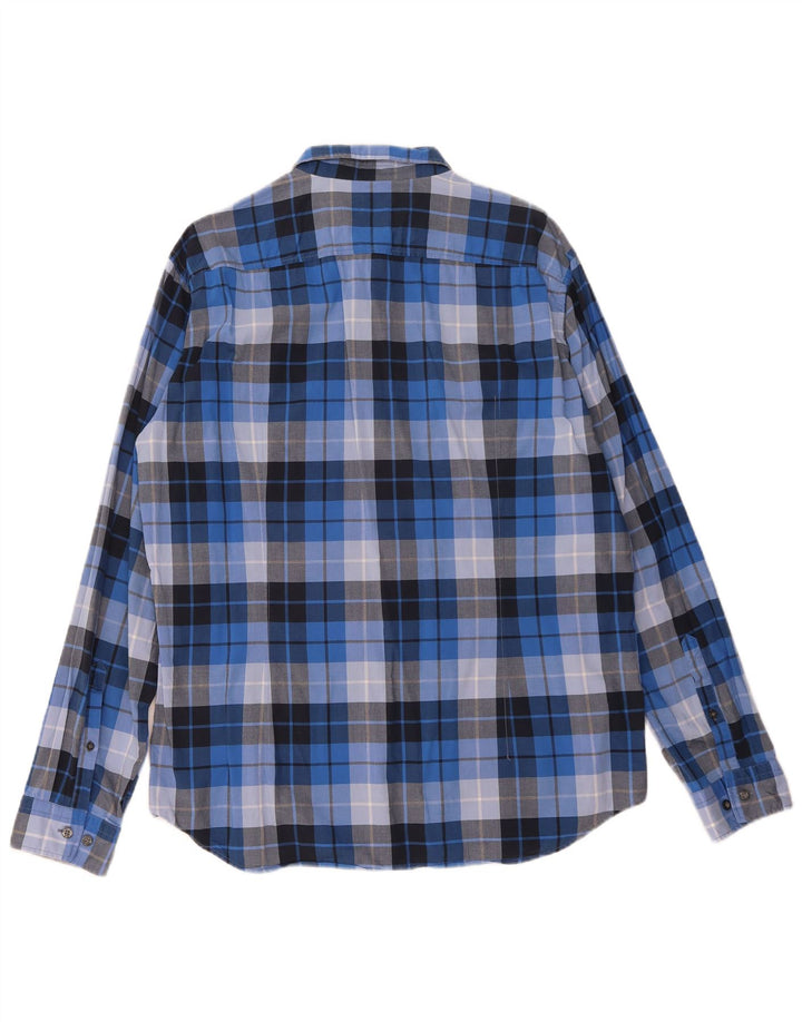 Hugo Boss Chemise Regular Fit XL en coton à carreaux bleus