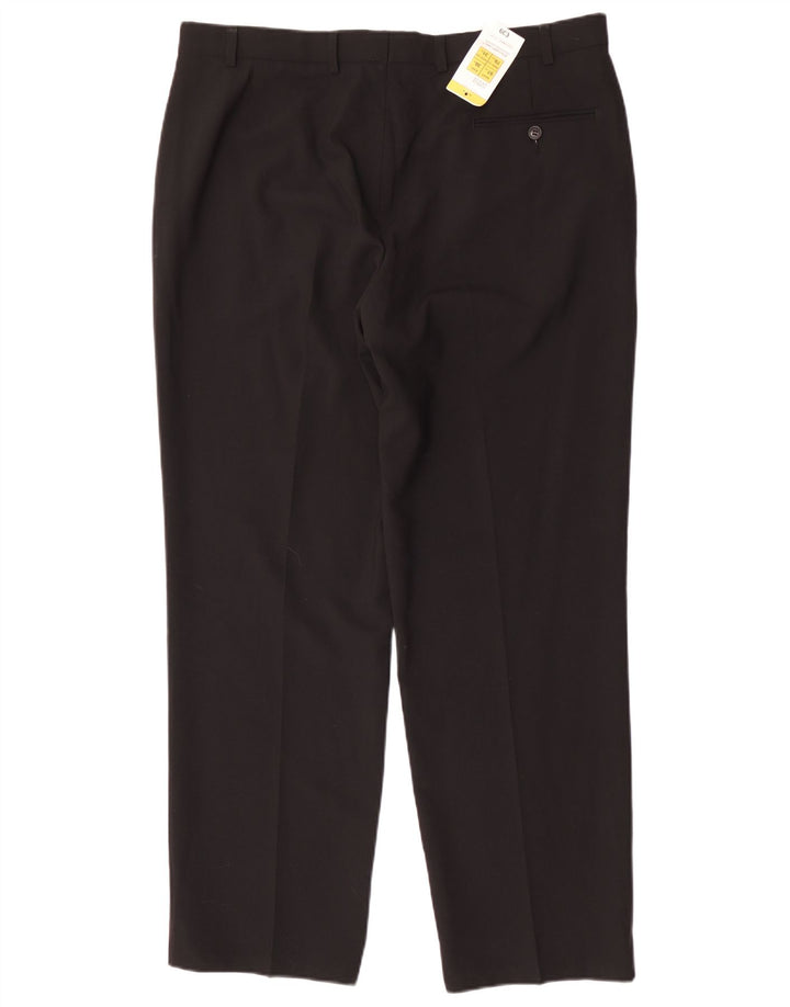 Marks & Spencer Pantalon Chino Droit Homme W38 L31 Noir Polyester