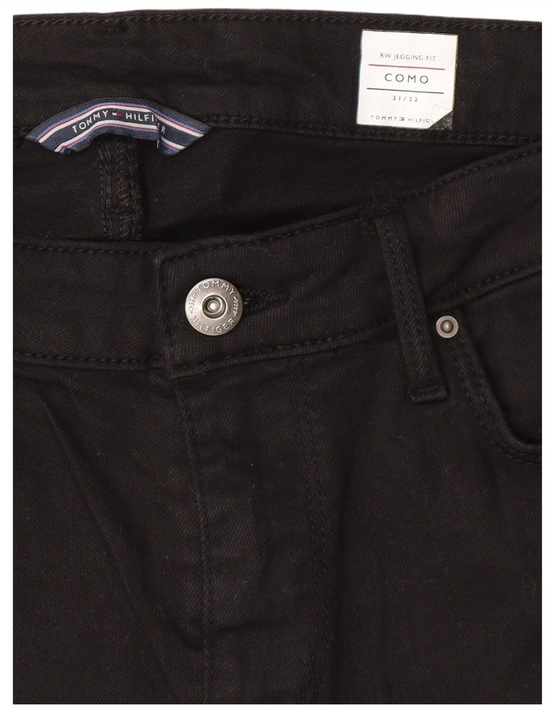 Tommy Hilfiger Jean Como Jegging Femme W31 L32 Coton Noir