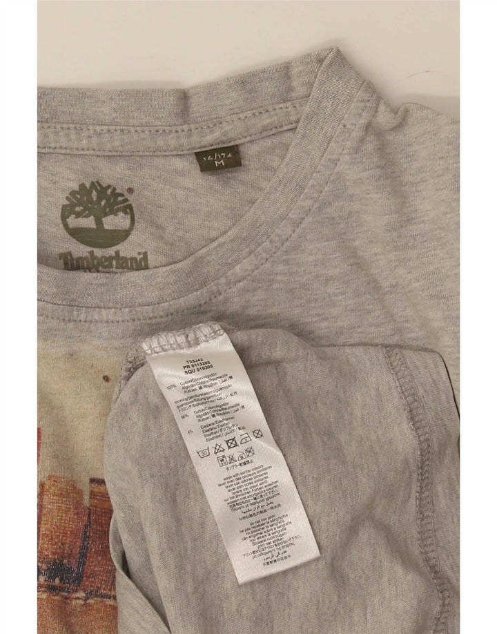 Timberland Haut graphique à manches longues pour garçon 15-16 ans Gris moyen Coton