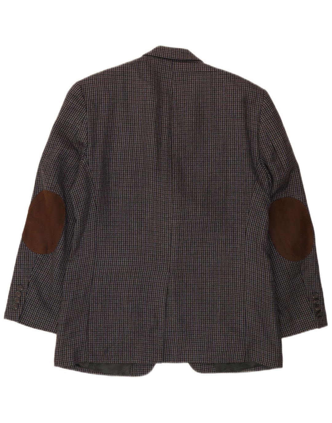 Chaps Veste Blazer 2 Boutons Homme UK 38 Pied-de-Poule Gris Moyen