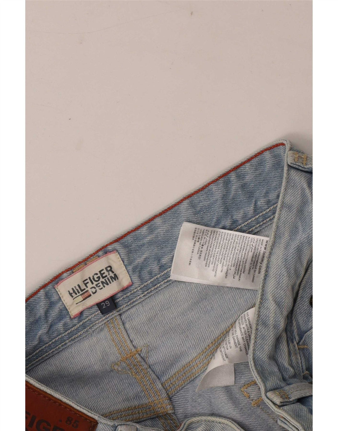 Tommy Hilfiger Short en jean régulier W29 pour homme en coton bleu moyen