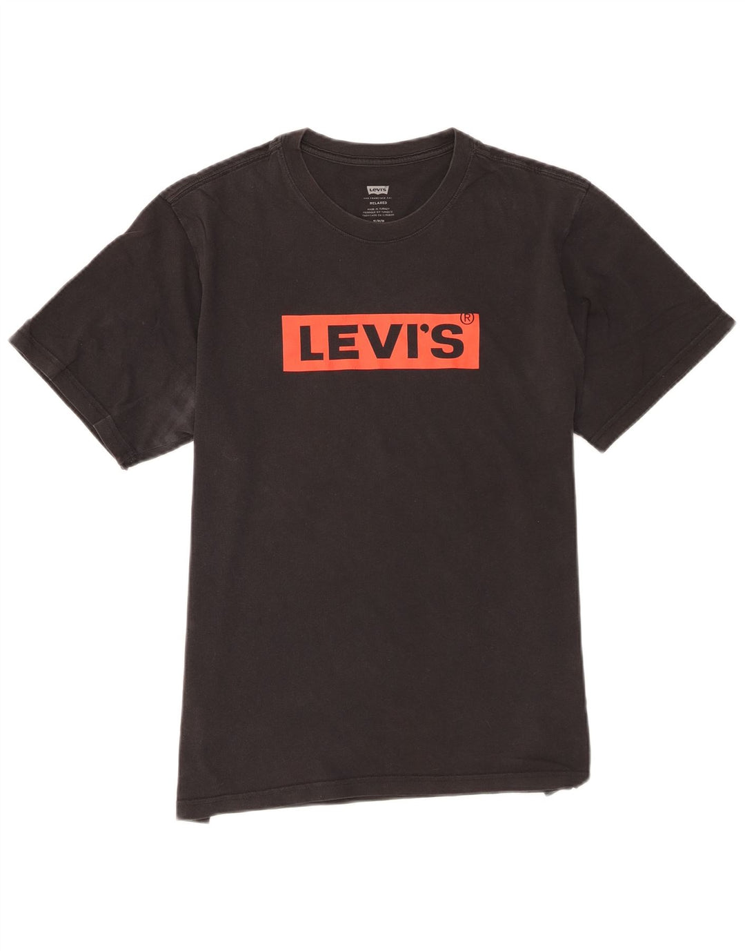 Levi's T-Shirt Relaxed Fit Graphic Homme Noir Moyen Coton