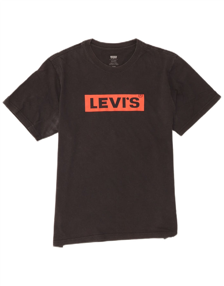 Levi's T-Shirt Relaxed Fit Graphic Homme Noir Moyen Coton