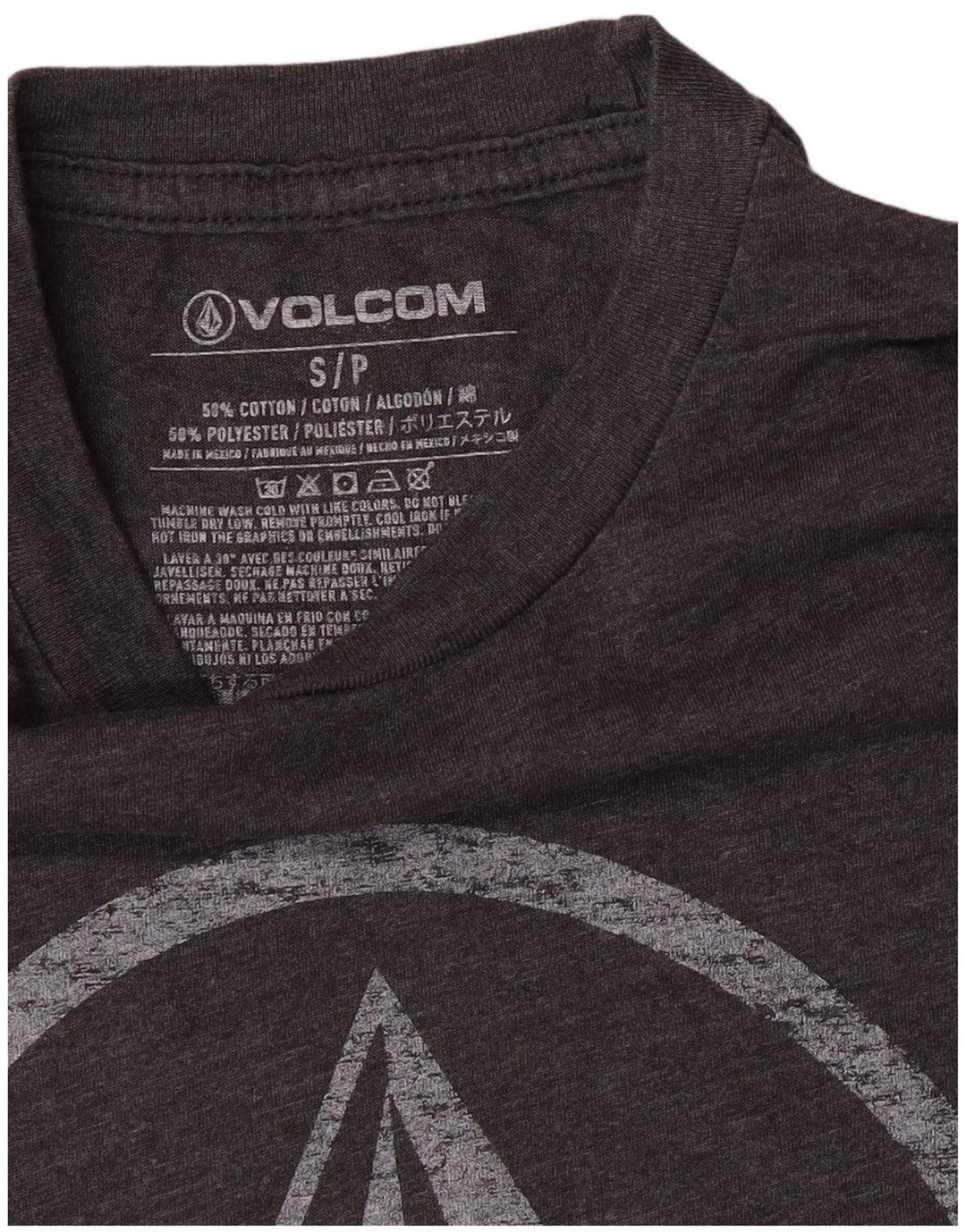 Volcom T-Shirt Graphique Homme Petit Gris Coton