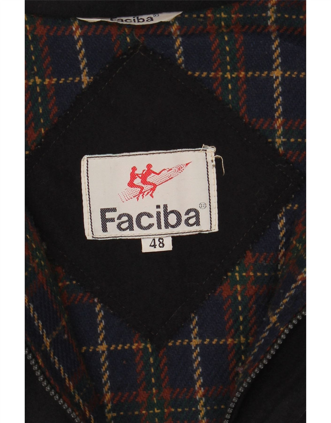 Faciba Veste Coupe-Vent Homme IT 48 Laine Bleu Marine Moyen