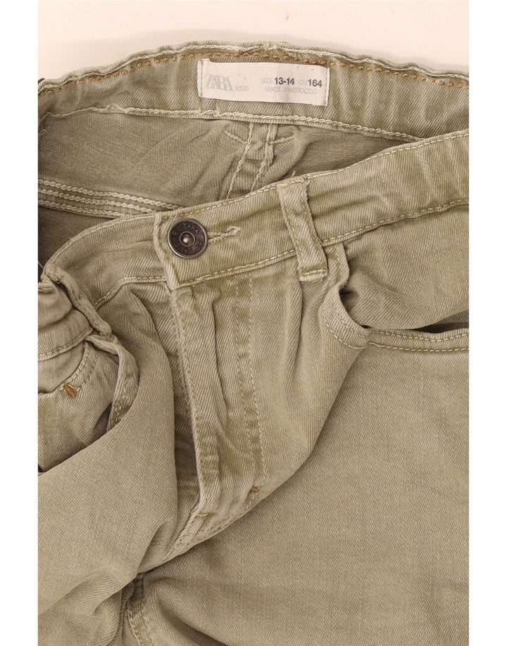 Short en jean Zara garçon 13-14 ans W28 kaki