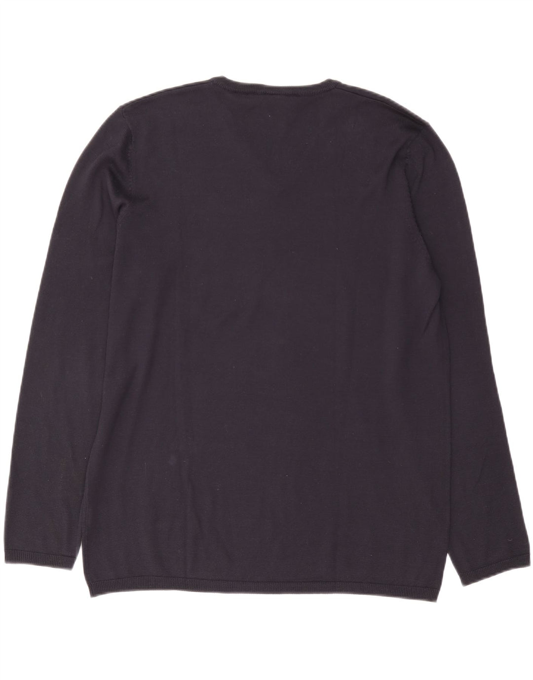 Dkny Pull Col V Homme XL Bleu Marine Soie