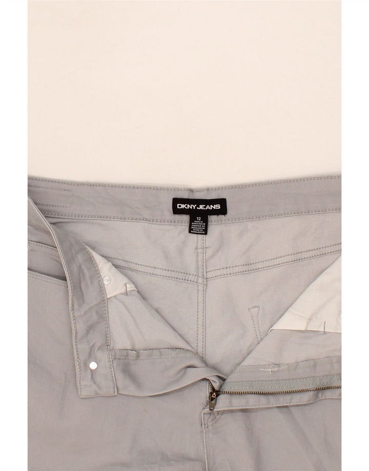 DKNY Womens Casual Shorts US 12 Large W36 Grey Cotton Vintage Dkny and Second-Hand Dkny from Messina Hembry 