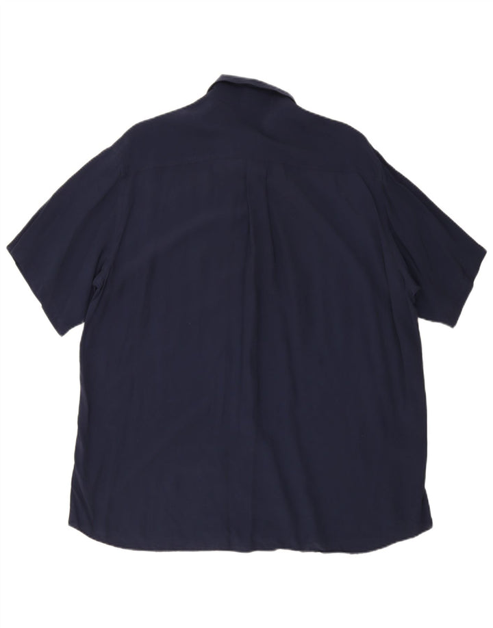 Chemise à manches courtes homme Rimini XL bleu marine viscose