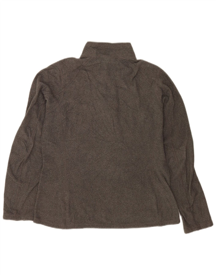 The North Face Pull polaire à col zippé pour femme UK 14 Gris moyen Polyester