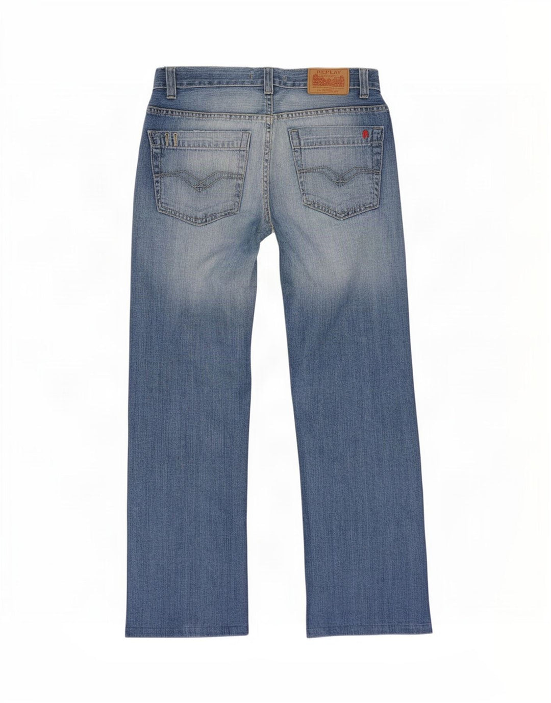 Replay Jean Droit Homme W30 L27 Bleu Coton