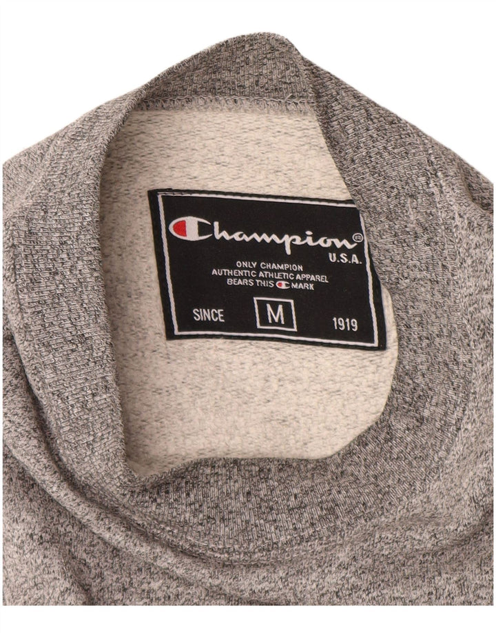Champion Sweat-Shirt Graphique Homme Gris Moyen Moucheté Coton
