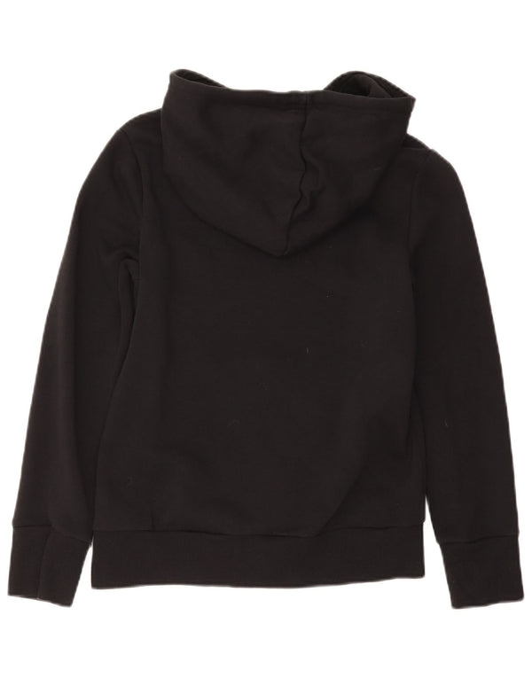 Adidas Pull à capuche graphique pour femme UK 8/10 Petit coton noir