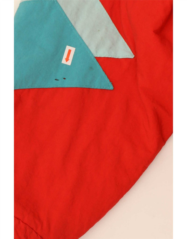 veste de ski femme vintage UK 20 2XL Colorblock rouge