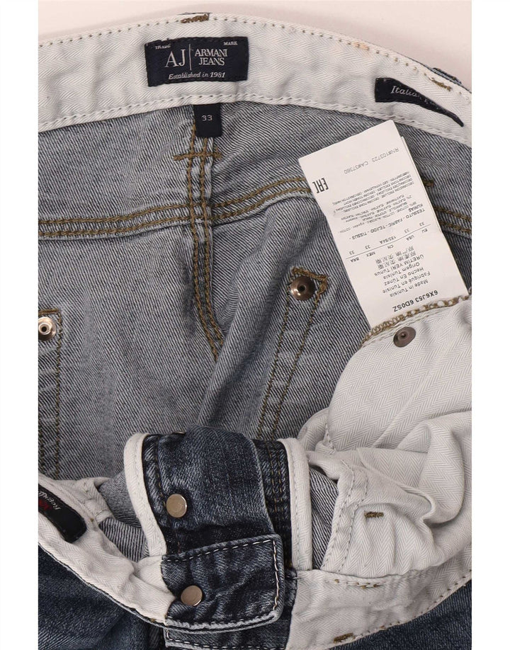Armani Femme Jean Slim W33 L31 Bleu Coton