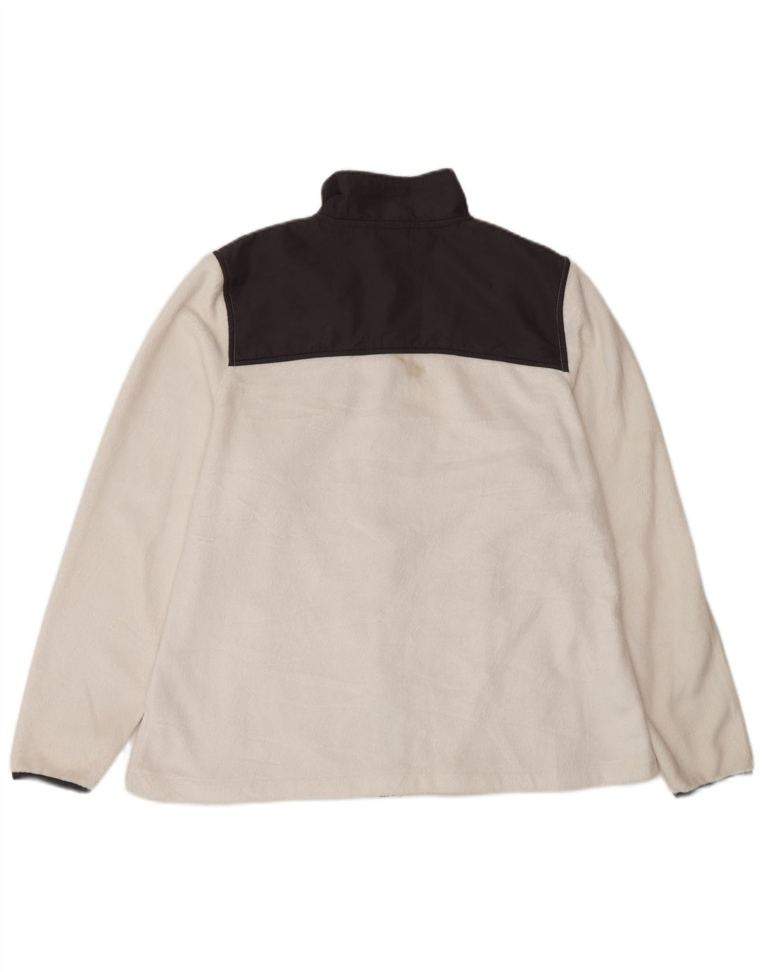 Fila Veste polaire pour femme UK 16 Large Blanc Colorblock Polyester