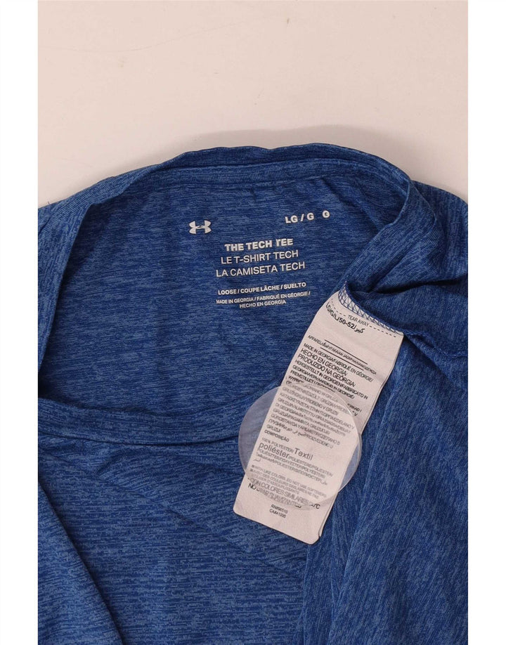 Under Armour T-Shirt Homme Haut Large Bleu Moucheté Polyester