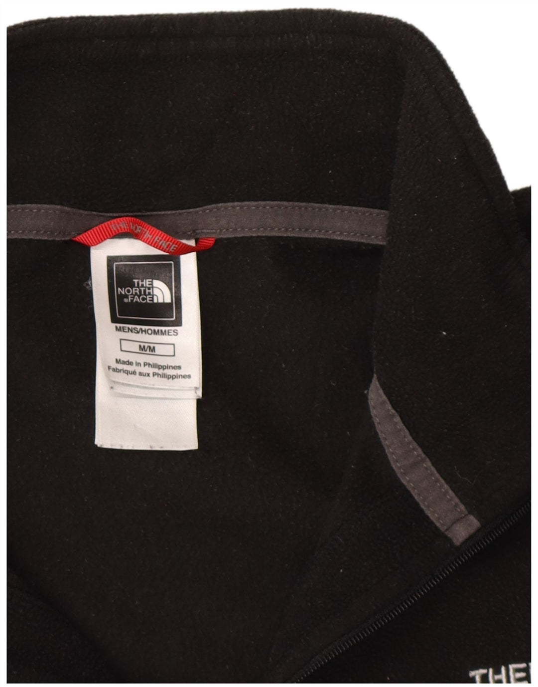 The North Face Pull polaire à col zippé pour homme Noir moyen Polyester