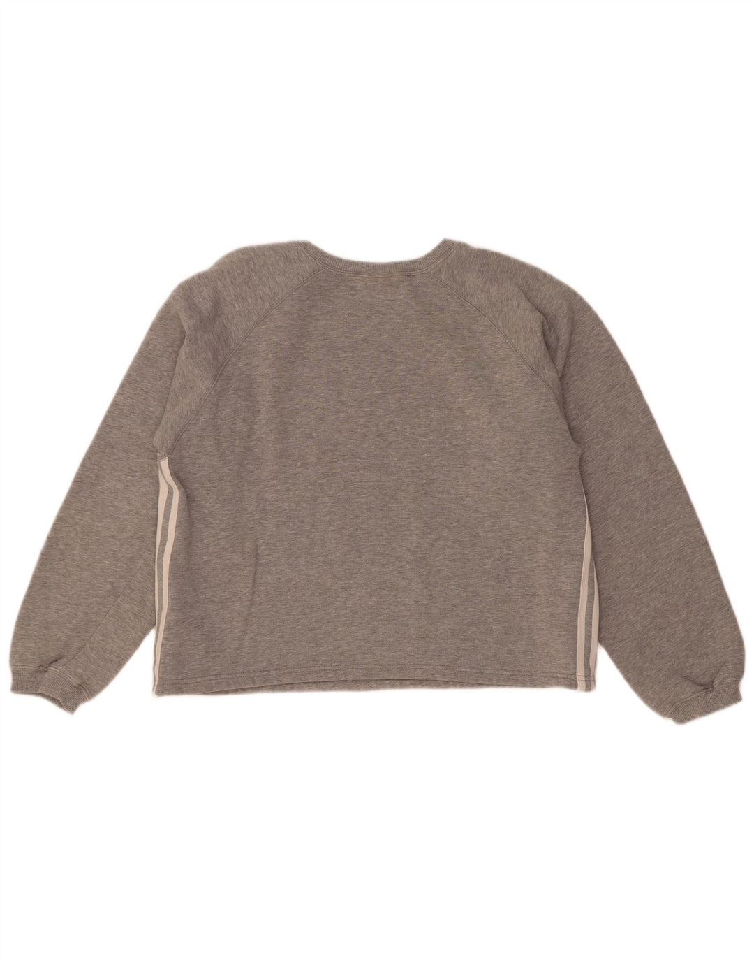 Adidas Sweat-shirt pour femme UK 14 Gris moyen Coton