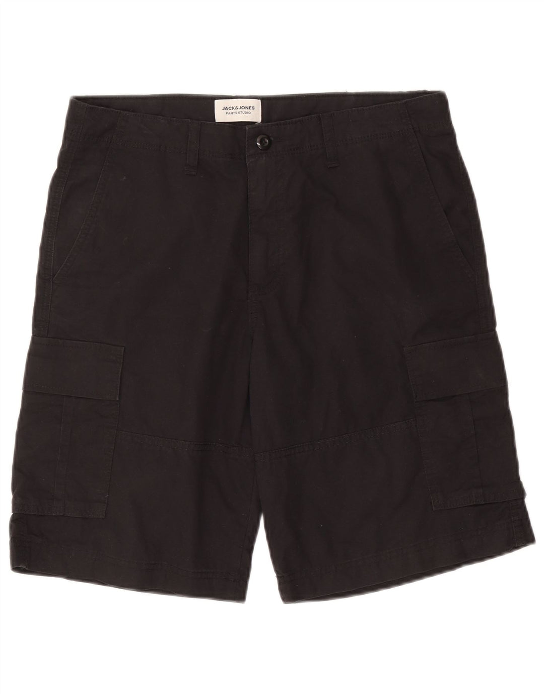 Jack & Jones Short Cargo Homme Moyen W32 Noir Coton