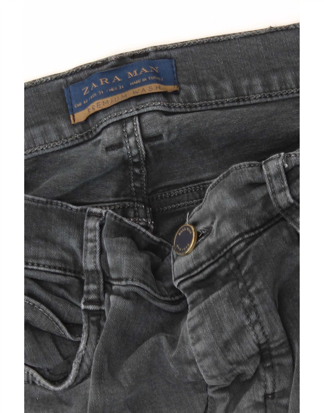 Zara Jean skinny homme EU 40 Medium W31 L31 Gris