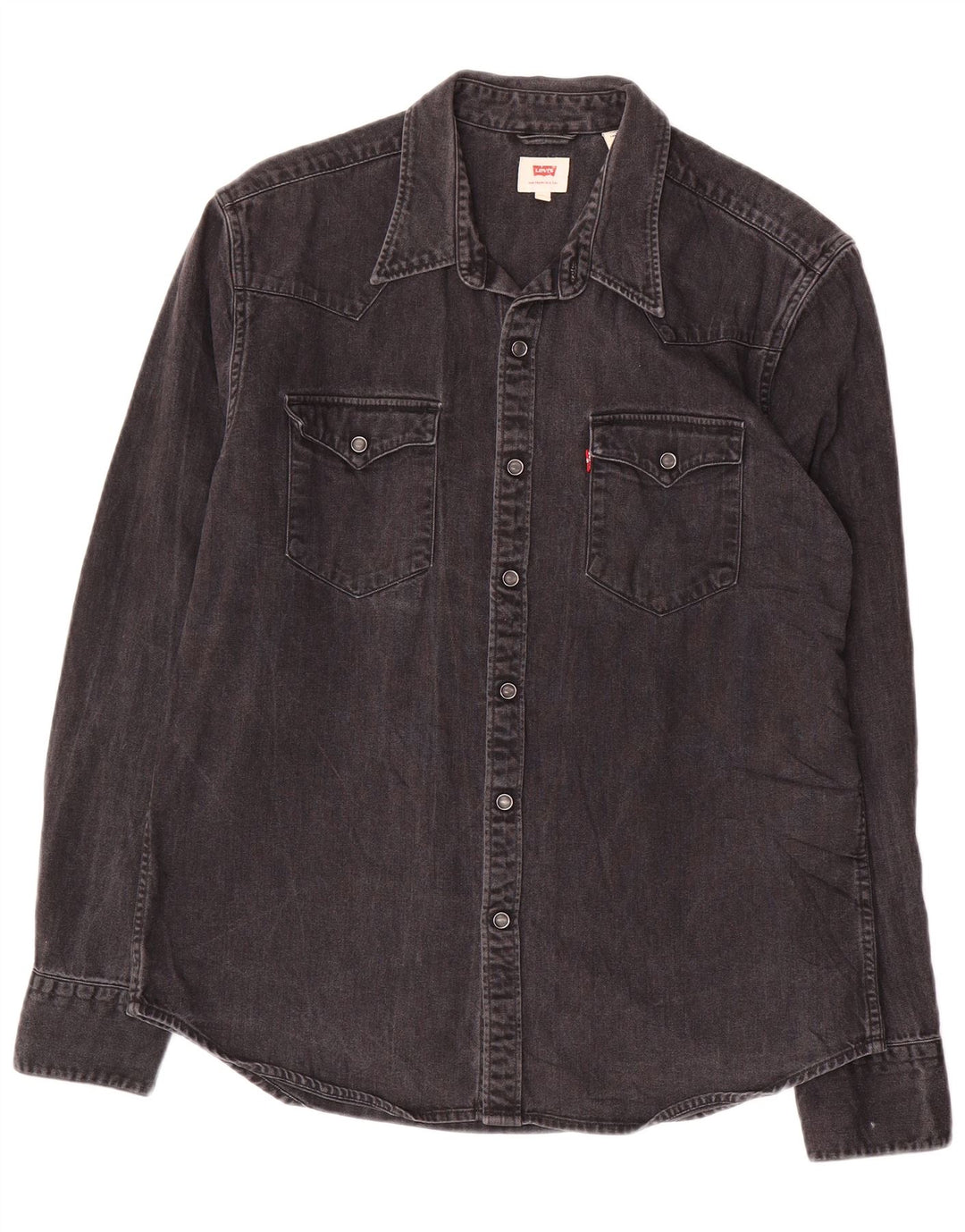LEVI'S Chemise en Jean Large Homme Gris Coton