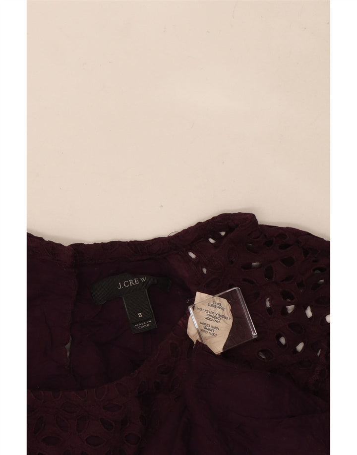 J. CREW Chemisier pour femme US 8 en coton floral violet moyen