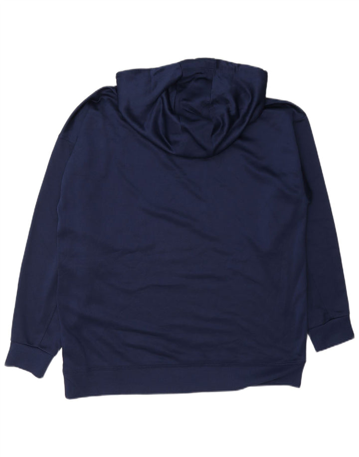 Dkny Pull à capuche graphique pour homme en polyester bleu marine moyen
