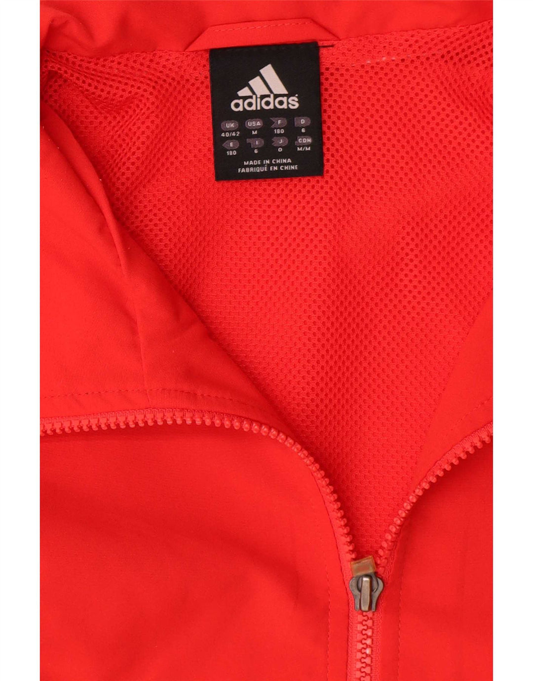 Adidas Veste de survêtement pour homme UK 40/42 Rouge moyen Polyester