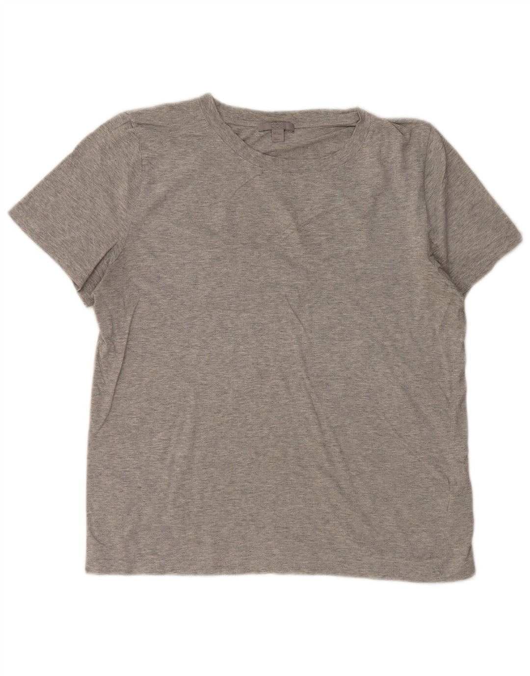 COS T-Shirt Femme Top UK 44 Coton Chiné Gris Moyen