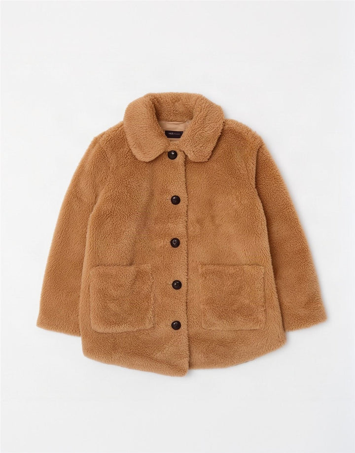 Marks & Spencer Manteau Teddy Bear pour femme UK 12 Polyester beige moyen