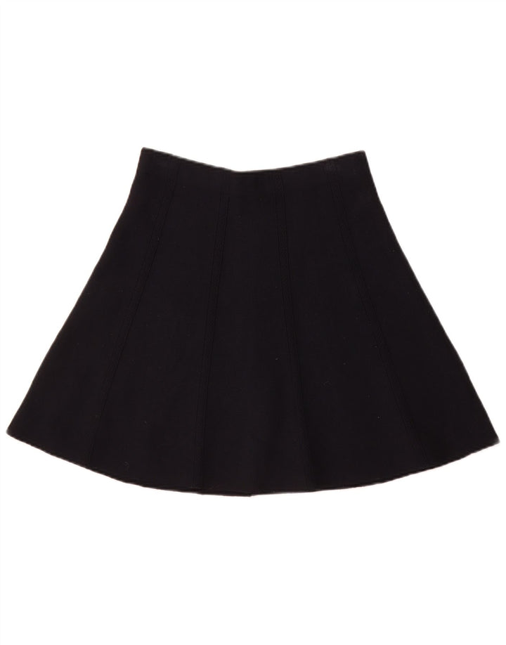 Zara Jupe trapèze en tricot pour femme UK 6 Small W26 Bleu marine